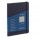 Taccuino EcoQua Plus - con elastico - rilegatura cucita - A5 - 5 mm - 80 fogli - righe - blu scuro - Fabriano