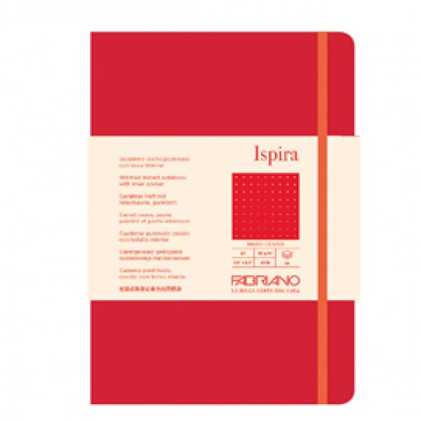 Taccuino Ispira - con elastico - copertina rigida - A5 - 96 fogli