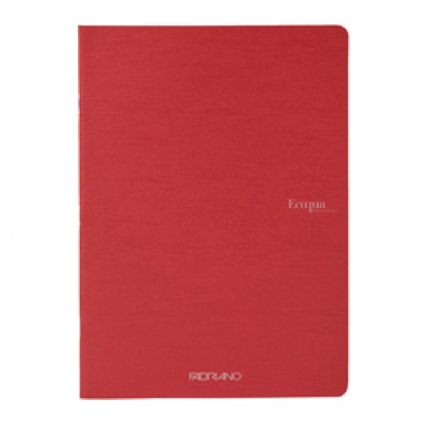Maxiquaderno EcoQua original PM - A4 - 90 gr - 1 rigo - 40 fogli - rosso scuro - Fabriano Maxiquaderno EcoQua original PM - A4 - 90 gr - 1 rigo - 40 fogli - rosso scuro - Fabriano