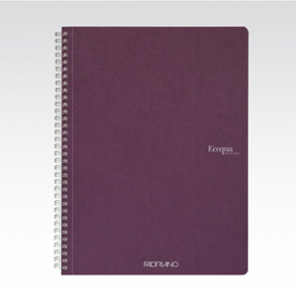 Maxiquaderno EcoQua original - spiralato - A4 - 90 gr - 5 mm - 70 fogli - vino - Fabriano Maxiquaderno EcoQua original - spiralato - A4 - 90 gr - 5 mm - 70 fogli - vino - Fabriano