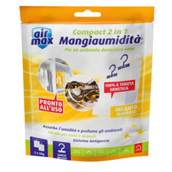 Mangiaumidità appendibile compact 2 in1 - incanto floreale - 50 gr
