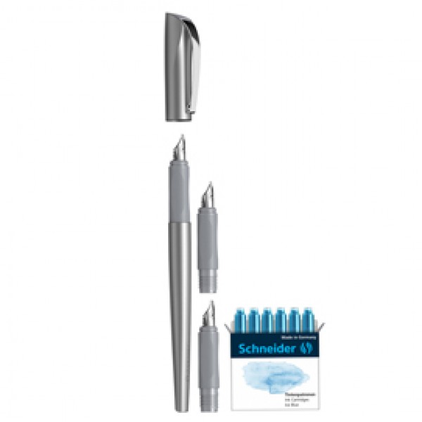 Set penna stilografica Callissima - 3 punte intercambiabili incluse - fusto antarcite - Schneider Set penna stilografica Callissima - 3 punte intercambiabili incluse - fusto antarcite - Schneider