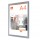 Cornice Impression PRO - a clip - A4 - alluminio - Nobo