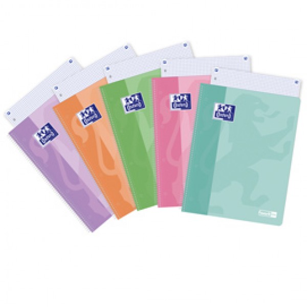 Maxiquaderno PastelOn - spiralato - A4 - rigo - 90 gr - 120 fogli - colori assortiti - Oxford Maxiquaderno PastelOn - spiralato - A4 - rigo - 90 gr - 120 fogli - colori assortiti - Oxford