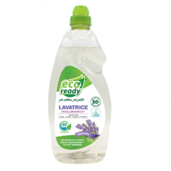 Detersivo lavatrice - ipoallergenico - lavanda - 1,5 lt - Eco Ready Detersivo lavatrice - ipoallergenico - lavanda - 1,5 lt - Eco Ready