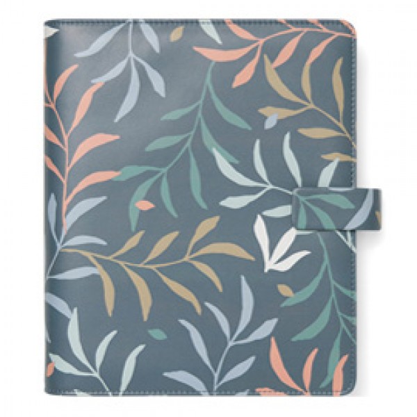 Organiser - c/cinturino - fantasia Botanical - A5 - 233 x 217 x 46 mm - blu - Filofax Organiser - c/cinturino - fantasia Botanical - A5 - 233 x 217 x 46 mm - blu - Filofax