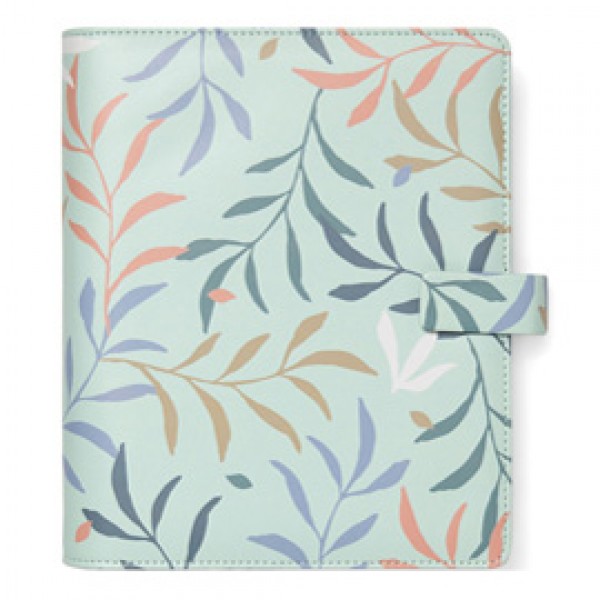 Organiser Botanical - f.to A5 - 233 x 217 x 46 mm - con cinturino - menta - Filofax Organiser Botanical - f.to A5 - 233 x 217 x 46 mm - con cinturino - menta - Filofax