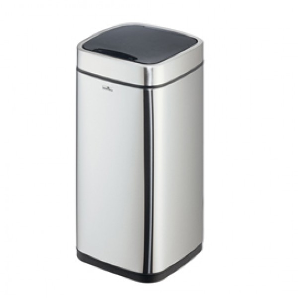 Cestino no touch - con sensore - 27 x 27 x 57 cm- 21 lt - argento metallizzato - Durable