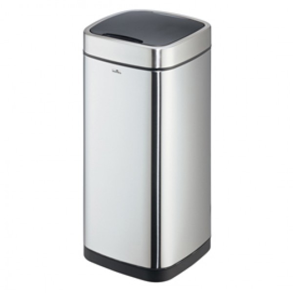 Cestino no touch - con sensore - 30,5 x 30,5 x 69 cm - 35 lt - argento metallizzato - Durable Cestino no touch - con sensore - 30,5 x 30,5 x 69 cm - 35 lt - argento metallizzato - Durable