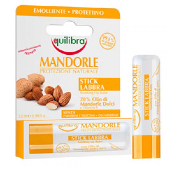 Stick labbra - mandorle - 5,5 ml - Equilibra Stick labbra - mandorle - 5,5 ml - Equilibra