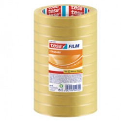 Nastro adesivo tesafilm - 66 m x 15 mm - Tesa - torre 10 pezzi