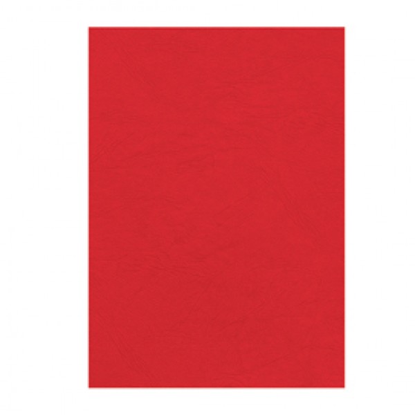 Copertine per rilegatura - A4 - cartoncino groffrato semilpelle - 240 gr - rosso - Fellowes - conf.100 pezzi Copertine per rilegatura - A4 - cartoncino groffrato semilpelle - 240 gr - rosso - Fellowes - conf.100 pezzi