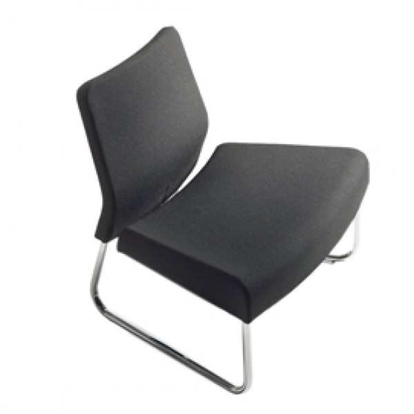 Modulo curva esterna - divanetto Slastic SLL - senza braccioli - nero - Unisit Modulo curva esterna - divanetto Slastic SLL - senza braccioli - nero - Unisit