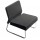 Modulo dritto - divanetto Slastic SLB - senza braccioli - nero - Unisit
