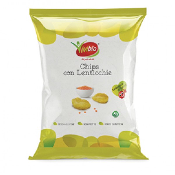 Chips con lenticchie - 35 gr - Vivibio Chips con lenticchie - 35 gr - Vivibio
