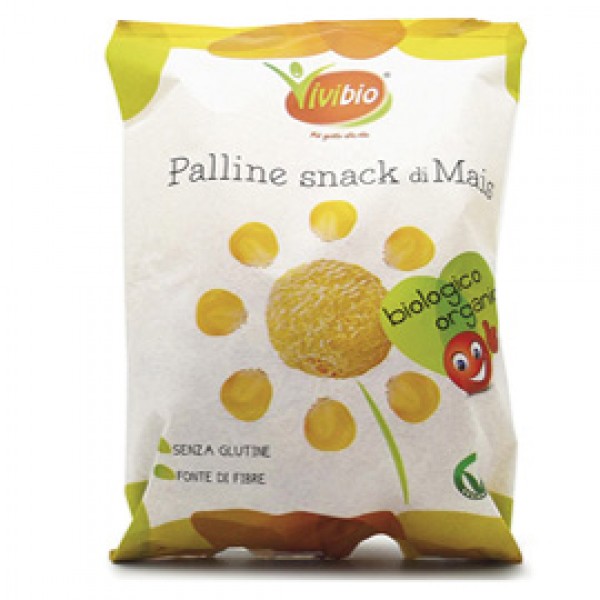 Palline snack - di mais - 40 gr - Vivibio Palline snack - di mais - 40 gr - Vivibio