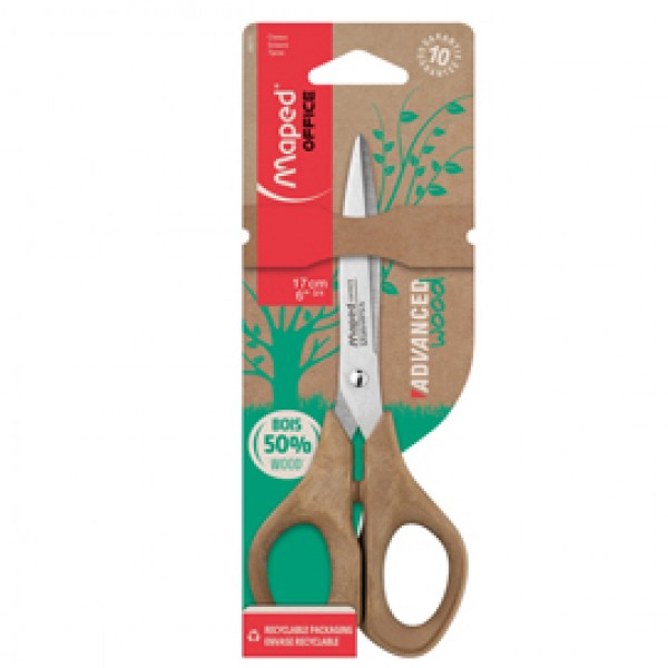 Forbici simmetriche Advanced Wood - 17 cm - Maped Forbici simmetriche Advanced Wood - 17 cm - Maped