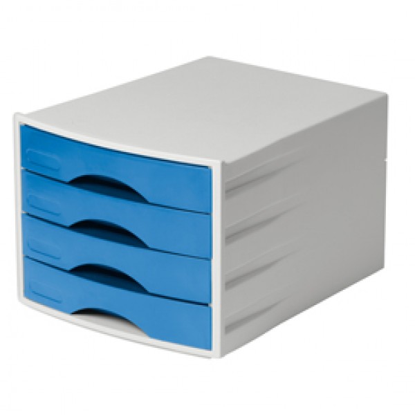 Cassettiera Eco - L 290 x H 230 x P 360 mm - Azzurro - Durable Cassettiera Eco - L 290 x H 230 x P 360 mm - Azzurro - Durable