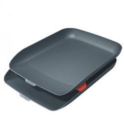Kit doppia vaschetta portacorrispondenza Cosy - grigio - Leitz