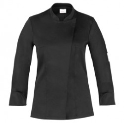 Giacca cuoco Celine - da donna - manica lunga - taglia L - nero - Giblor's