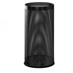 Portaombrelli - diametro 24 cm - H 48 cm - metallo traforato - nero - Perfetto