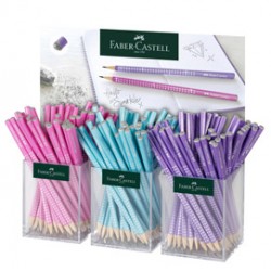 Matita grafite Sparkle - fusto colori assortiti - Faber Castell - set barattoli 144 pezzi