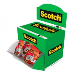 Nastro adesivo Scotch®Crystal - 19mmx25mt - trasparente -.Scotch - expo 72 pezzi