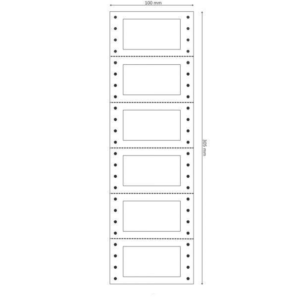 Etichette adesive in modulo TT956 - 64 x 34 mm - per revisioni auto - Markin - scatola da 1200 etichette