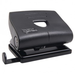 Perforatore antibatterico Germ-Savvy™ - 2 fori - massimo 22 fogli - nero - Rapesco