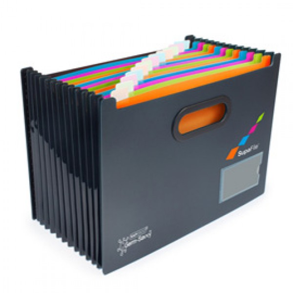 Portadocumenti a soffiett. Supafile antibatt. 13 tasche Germ-Savvyâ„¢nero Rapesco Portadocumenti a soffiett. Supafile antibatt. 13 tasche Germ-Savvyâ„¢nero Rapesco