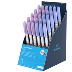 Penna stilografica Easy - punta M - fantasie assortite - Schneider - expo 30 pezzi