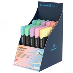 Evidenziatore Job Pastel - colori assortiti pastello - Schneider - expo 85 pezzi