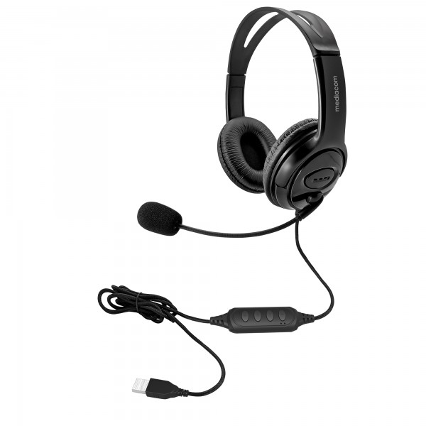 Cuffia - con microfono USB - Mediacom Cuffia - con microfono USB - Mediacom