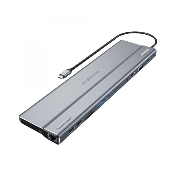 Docking station - USB-C A 2 HDMI - 100 W - Mediacom Docking station - USB-C A 2 HDMI - 100 W - Mediacom