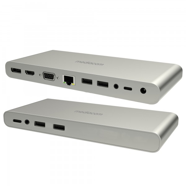Docking station - USB-C to HDMI e caricabatterie - 100 W - Mediacom Docking station - USB-C to HDMI e caricabatterie - 100 W - Mediacom