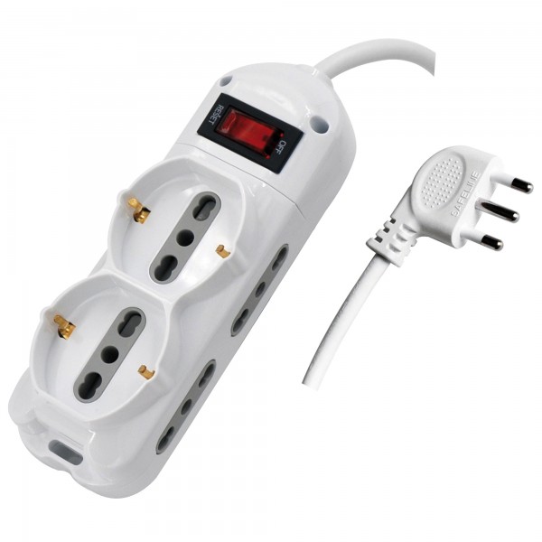 Multipresa - con protezione termica - 6 prese - Mediacom Multipresa - con protezione termica - 6 prese - Mediacom