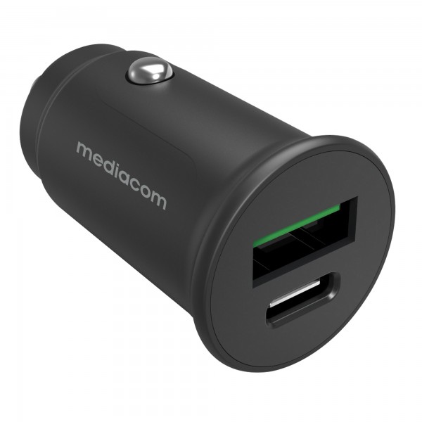 Alimentatore car charger - con porte USB/USB Type-CB - Mediacom Alimentatore car charger - con porte USB/USB Type-CB - Mediacom