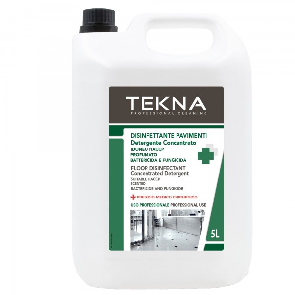 Disinfettante detergente - per pavimenti - concentrato - 5 lt - Tekna Disinfettante detergente - per pavimenti - concentrato - 5 lt - Tekna