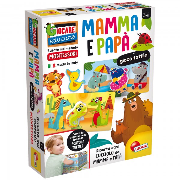 Gioco tattile mamma e papà Montessori Plus - Lisciani Gioco tattile mamma e papà Montessori Plus - Lisciani