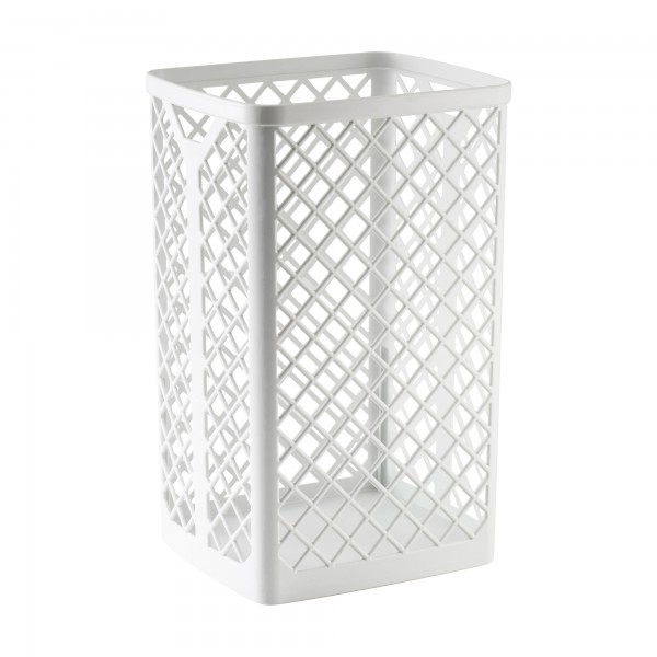 Cestino gettacarta 510 - A51001 - listellato - 35 L - bianco - Mar plast Cestino gettacarta 510 - A51001 - listellato - 35 L - bianco - Mar plast