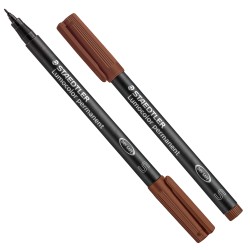 Pennarello Lumocolor Permanent 313 - punta 0,4mm - marrone - Staedtler