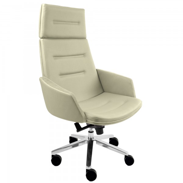 Poltrona direzionale Master MSTPA - con braccioli inclusi e poggiatesta - panna - Unisit Poltrona direzionale Master MSTPA - con braccioli inclusi e poggiatesta - panna - Unisit