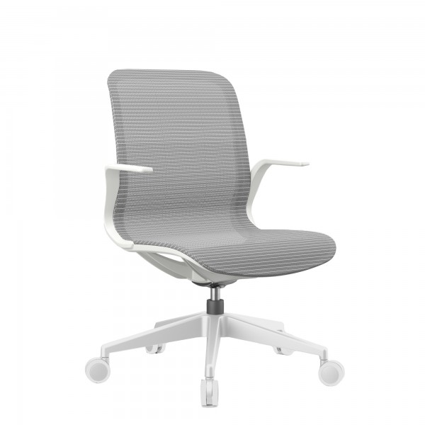 Poltrona direzionale Marilyn MYDO - con braccioli inclusi - bianco - Unisit Poltrona direzionale Marilyn MYDO - con braccioli inclusi - bianco - Unisit