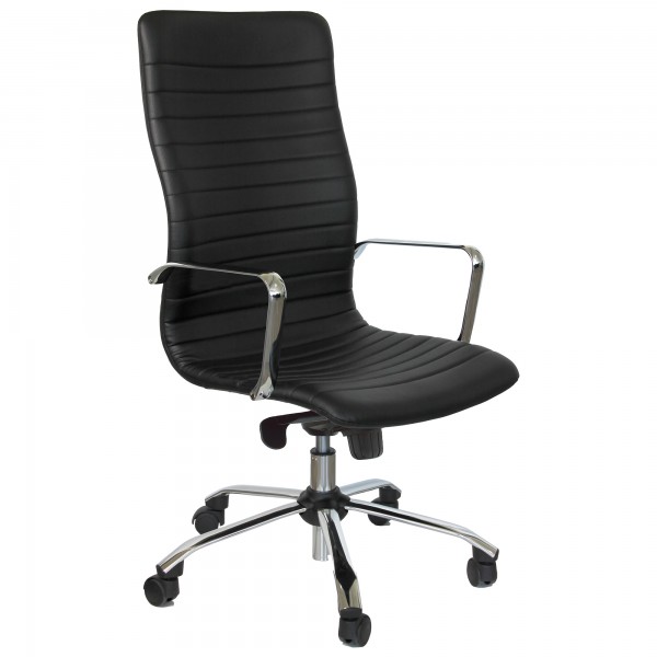 Poltrona direzionale Euterpe cromo EPPC - con braccioli inclusi - nero - Unisit Poltrona direzionale Euterpe cromo EPPC - con braccioli inclusi - nero - Unisit