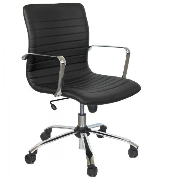 Poltrona direzionale Euterpe cromo EPDC - con braccioli inclusi - nero - Unisit Poltrona direzionale Euterpe cromo EPDC - con braccioli inclusi - nero - Unisit