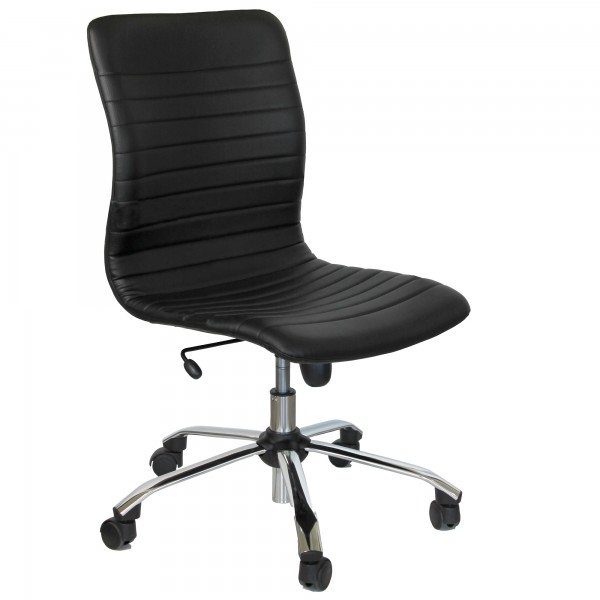 Poltrona direzionale Euterpe cromo EPDCSB - senza braccioli - nero - Unisit Poltrona direzionale Euterpe cromo EPDCSB - senza braccioli - nero - Unisit