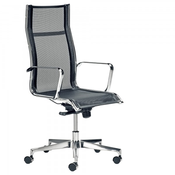 Poltrona direzionale Pollux PLP - con braccioli inclusi - nero - Unisit Poltrona direzionale Pollux PLP - con braccioli inclusi - nero - Unisit