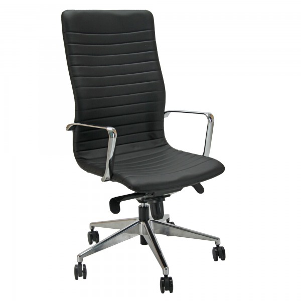 Poltrona direzionale Euterpe cromo EPPA - con braccioli inclusi - nero - Unisit Poltrona direzionale Euterpe cromo EPPA - con braccioli inclusi - nero - Unisit