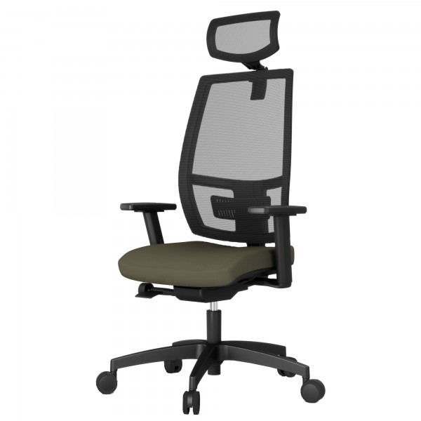 Poltrona semidirezionale Melania MAAPG - con braccioli regolabili e poggiatesta - verde bruciato - Unisit Poltrona semidirezionale Melania MAAPG - con braccioli regolabili e poggiatesta - verde bruciato - Unisit