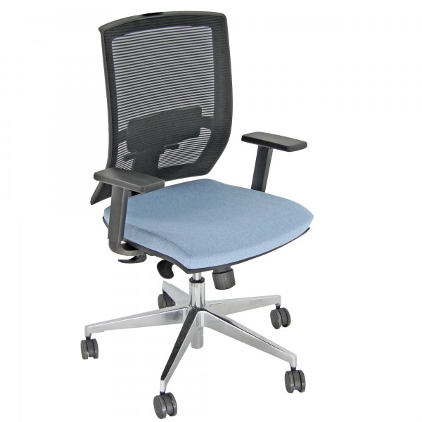 Poltrona semidirezionale Clotilde CTA - con braccioli regolabili - celeste - Unisit Poltrona semidirezionale Clotilde CTA - con braccioli regolabili - celeste - Unisit